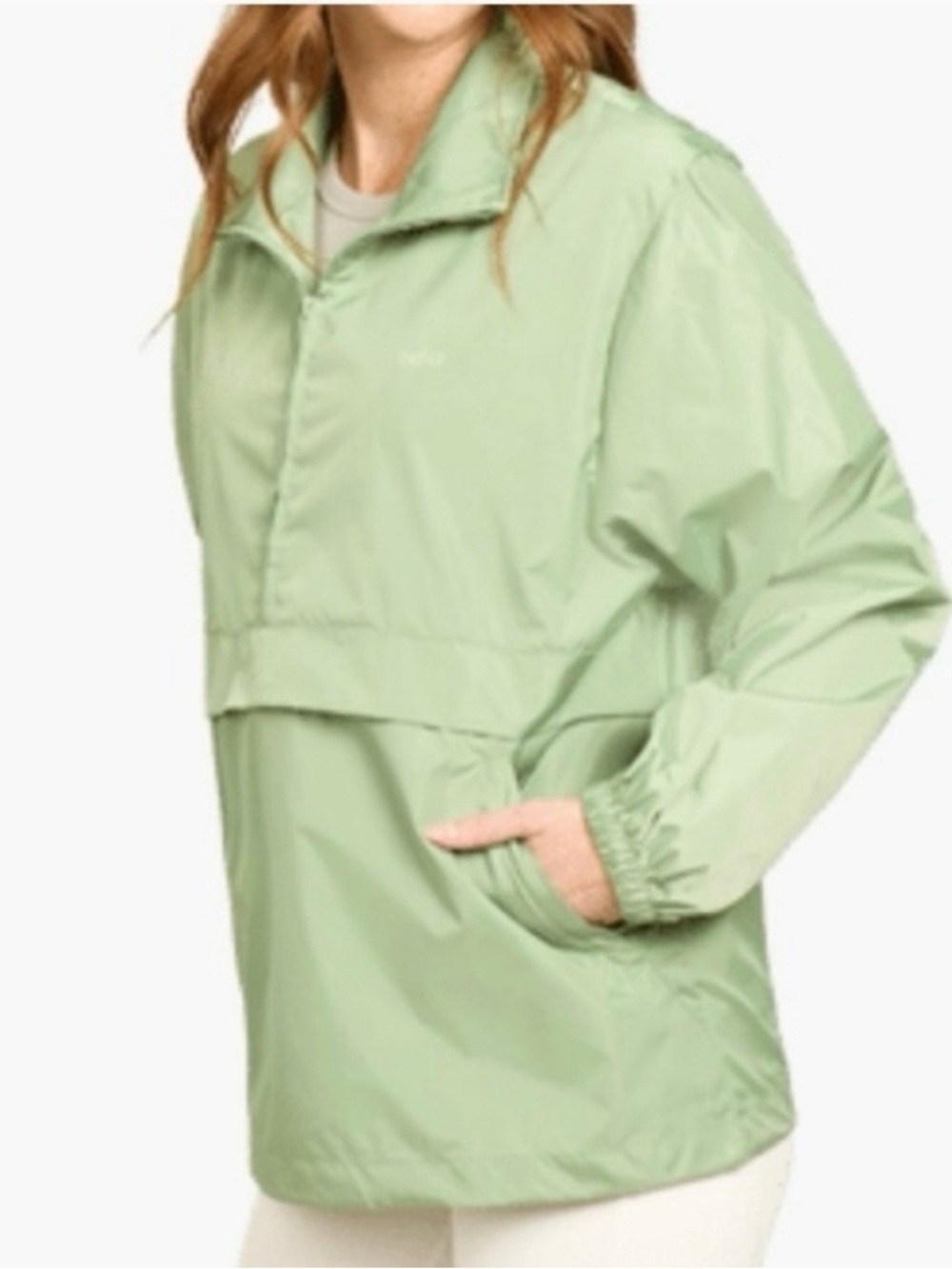Bala Light Sage Green Pullover Windbreaker/Rain Jacket Sz L/XL